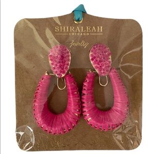 2 for $15 Shiraleah Berry Pink Julie Drop Earrings